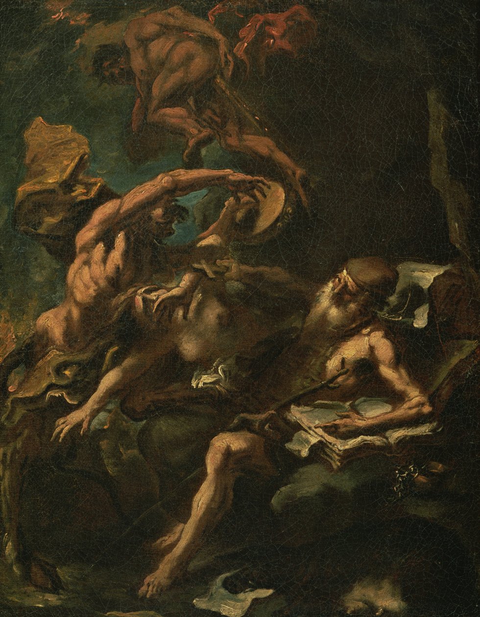 Pokušení svatého Antonína (olej na plátně) od Sebastiano Ricci