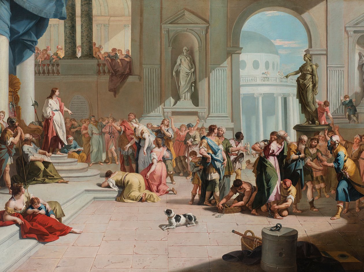 Osvobození Susanny od Daniela. od Sebastiano Ricci