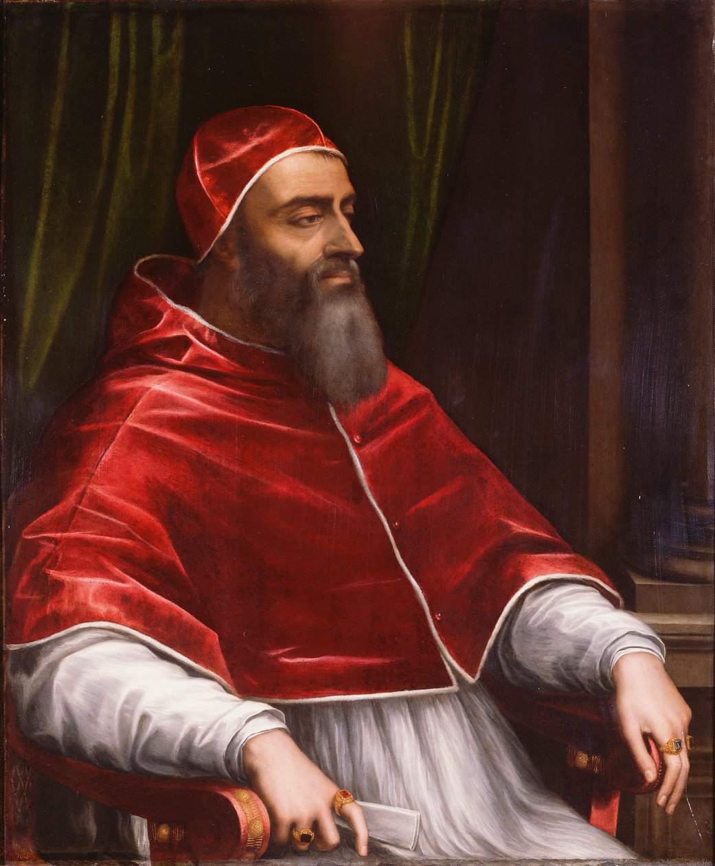 Papež Klement VII, kolem 1531 (olej na břidlici) od Sebastiano del (c.1485 1547) Piombo