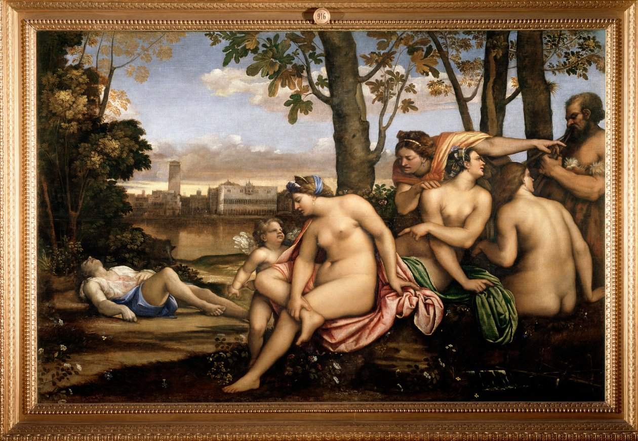 Smrt Adonise - olej na plátně od Sebastiano del (c.1485 1547) Piombo