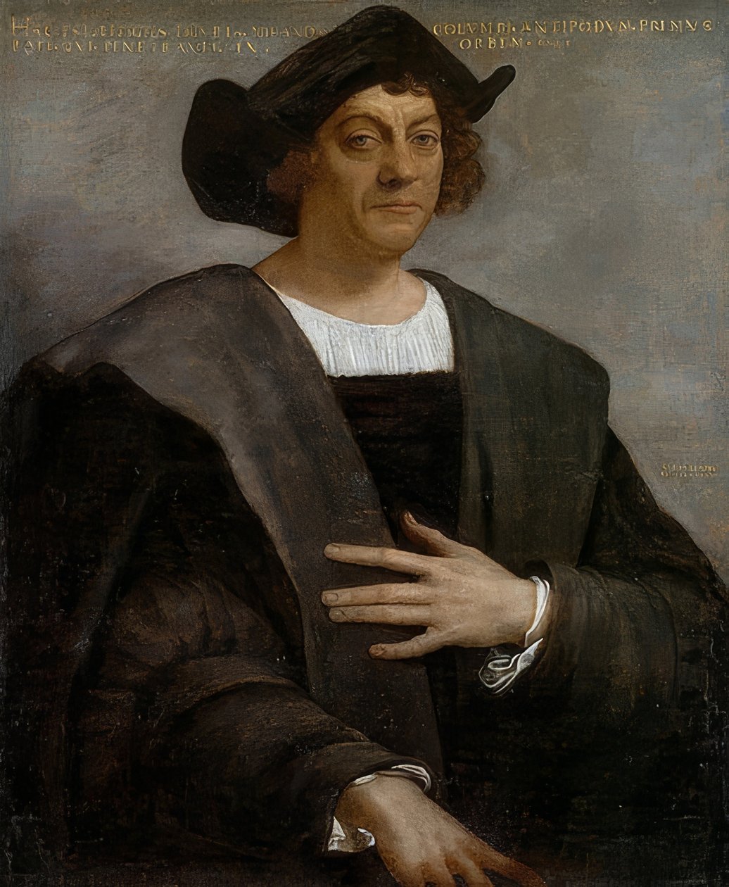Portrét muže, údajně Kryštofa Kolumba. 1519 od Sebastiano del Piombo