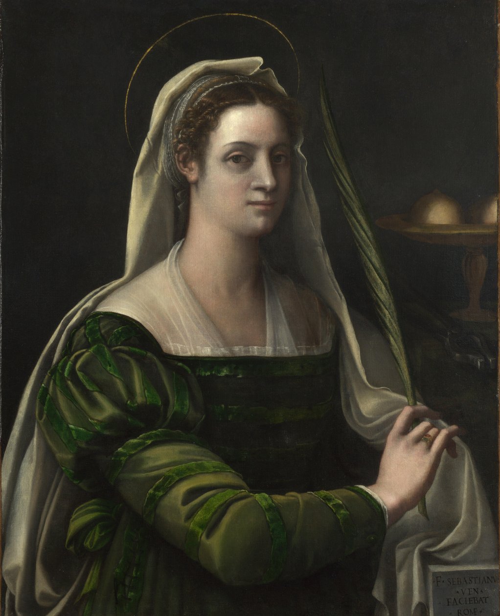 Svatá Agatha, kolem roku 1540 od Sebastiano del Piombo