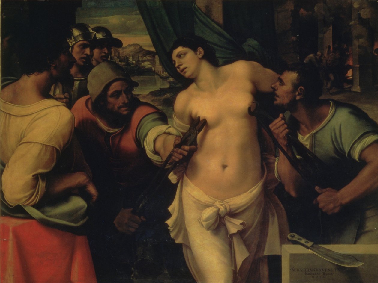 Umučení svaté Agáty, 1520 od Sebastiano del Piombo