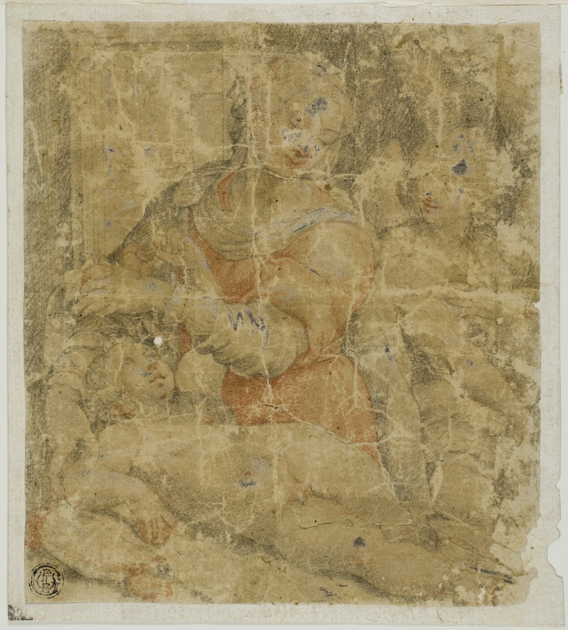 Panna s dítětem a andělem od Sebastiano del Piombo