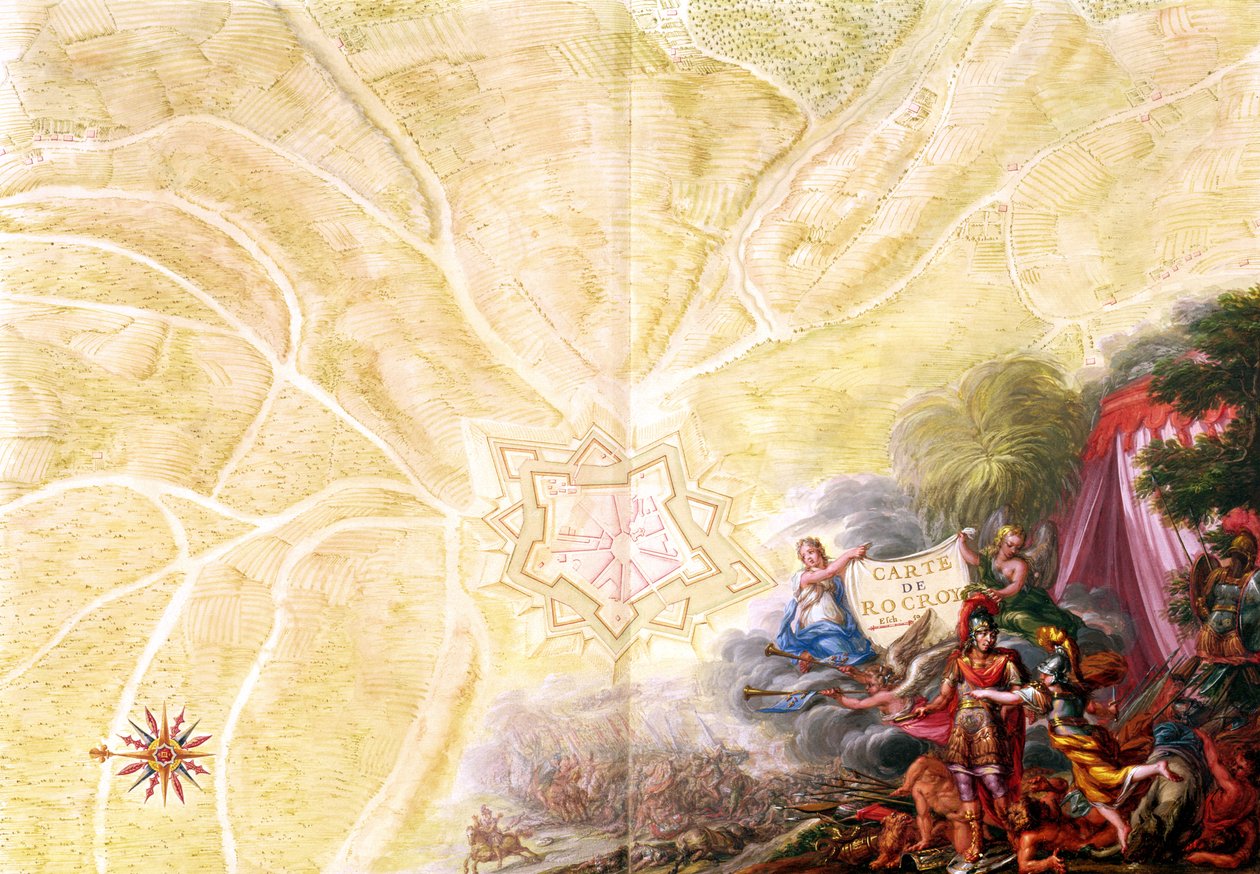Ms 988 Tome 3 fol. 14 Mapa Rocroi, z 