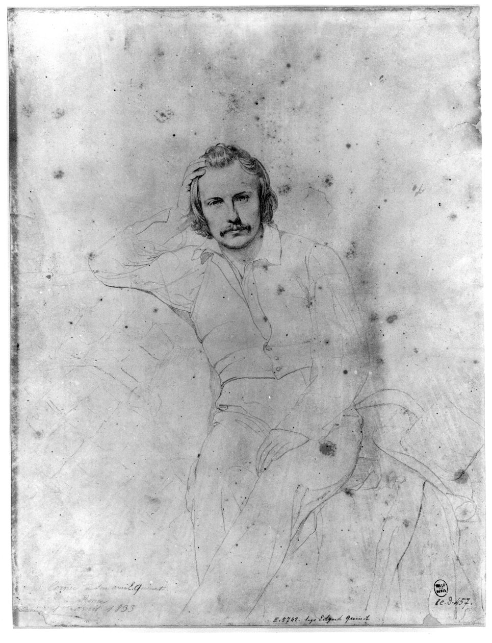 Edgar Quinet, 1833 od Sebastien Melchior Cornu