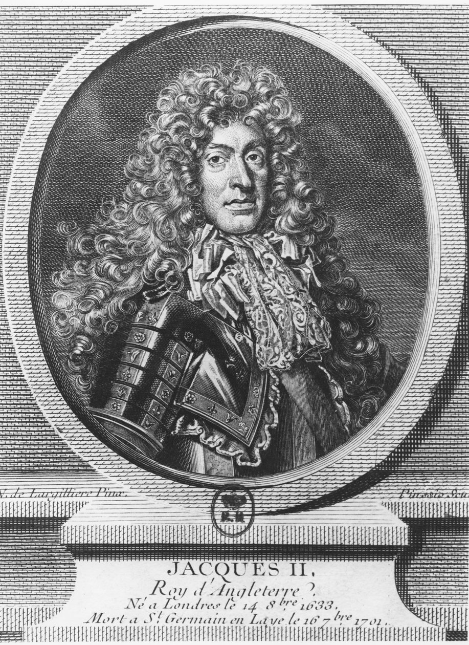 Anglický Jakub II od Sebastien Pinssio