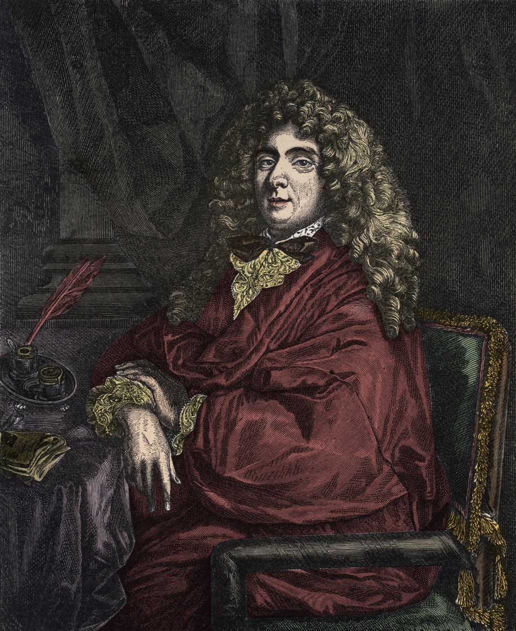 Portrét Jean-Baptiste Poquelina dit Moliere (Jean Baptiste Poquelin od Sébastien Bourdon