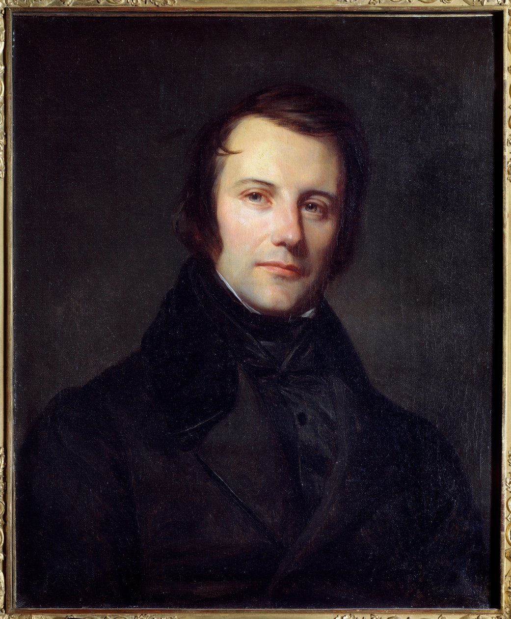Portrét Edgara Quineta (1803-1875) představený v roce 1848. Obraz Sebastiena Cornu (1804-1870) od Sebastien Melchior Cornu