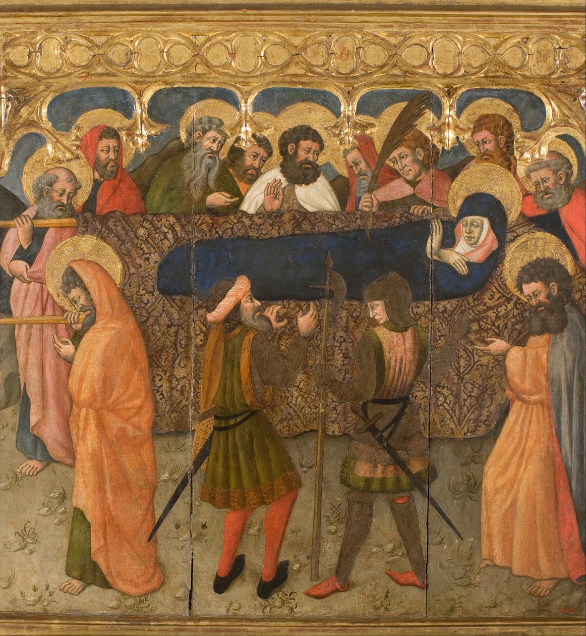 Virgin nesena k pohřbu od Master of Estopiñán