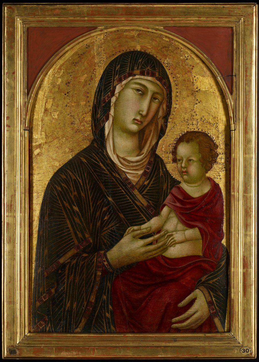Madonna and Child, c.1310 (tempera a zlato broušené na topolovém panelu) od Segna di Bonaventura