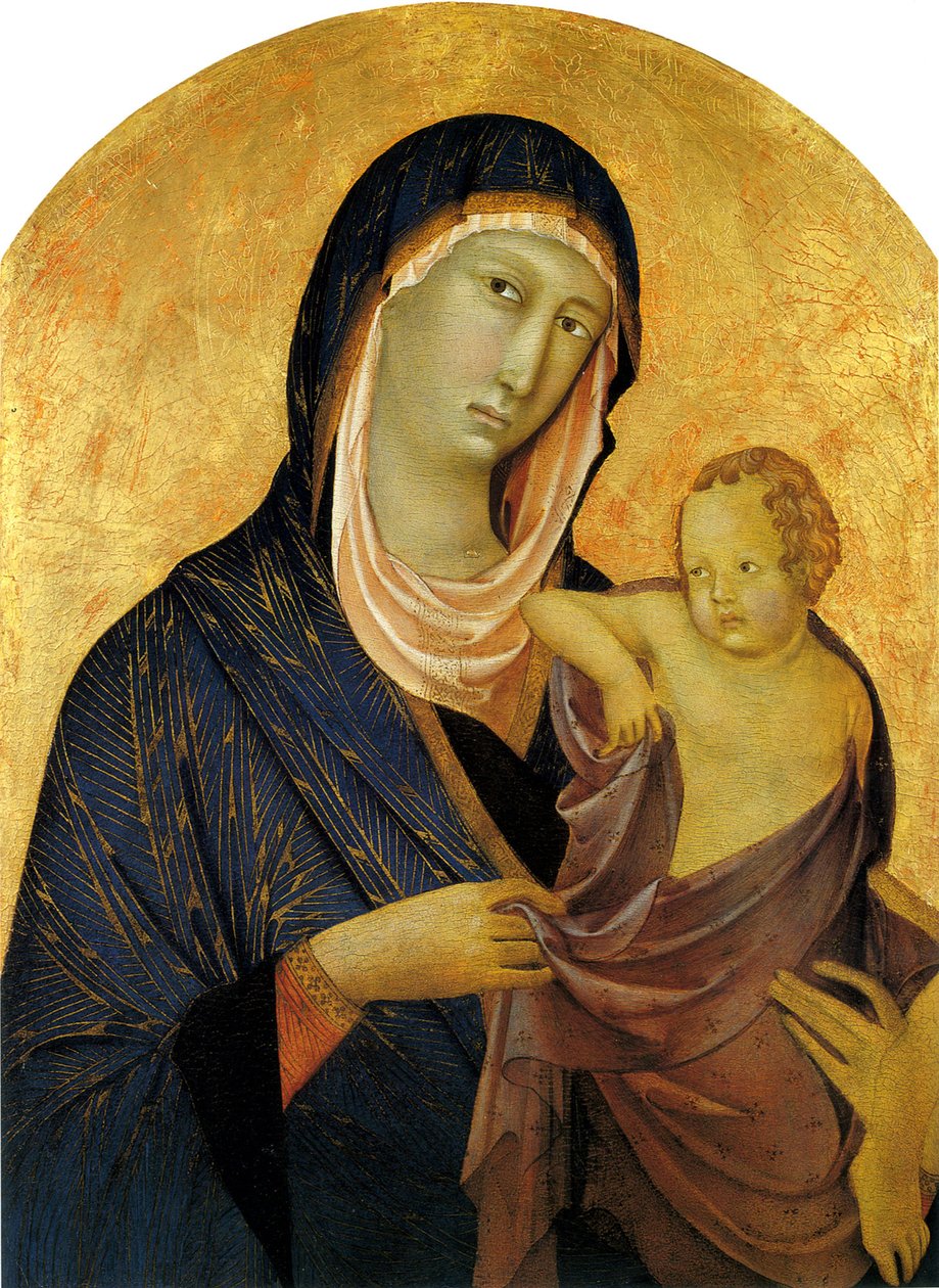 Madonna a dítě, asi 1320 od Segna di Bonaventura