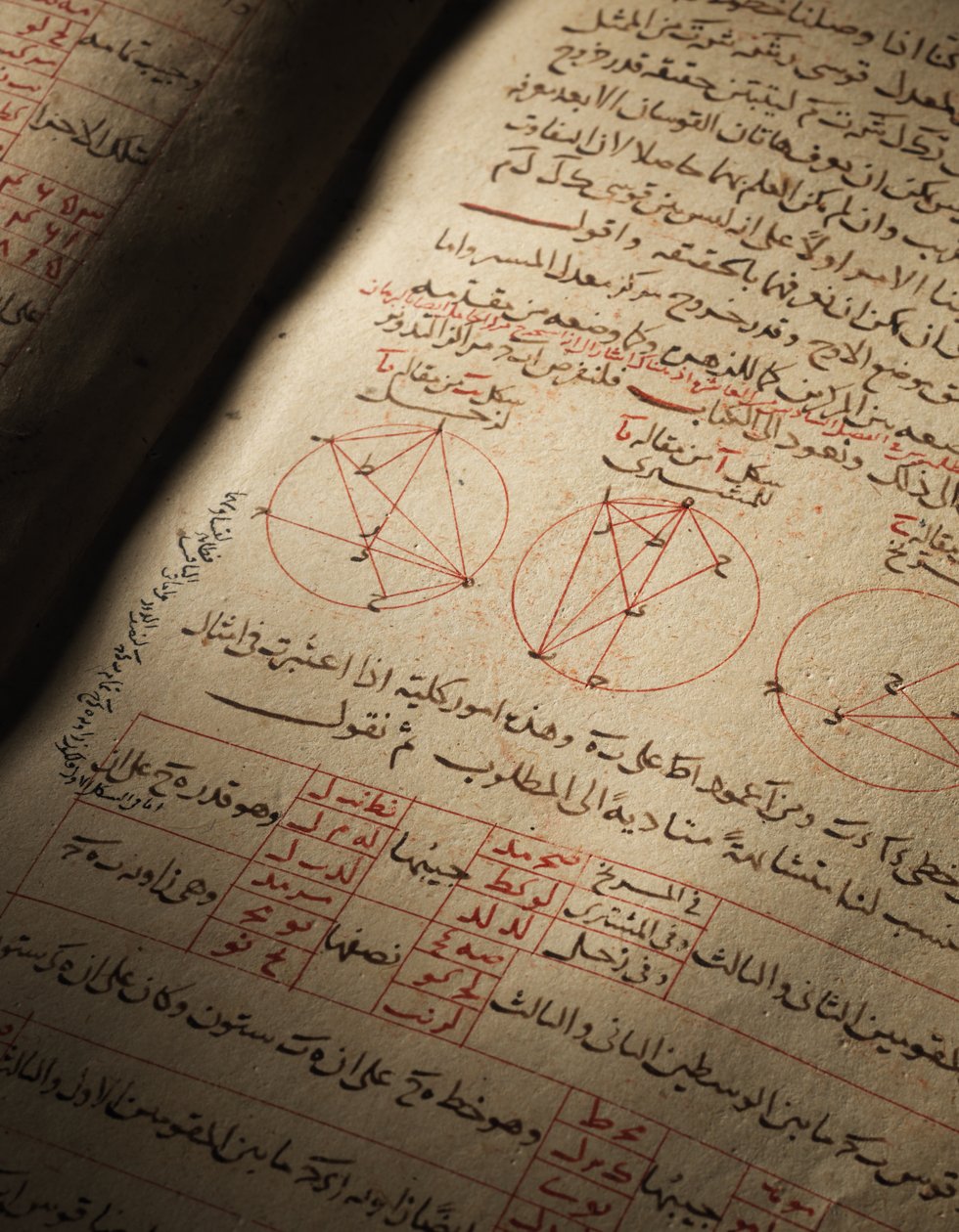 Kompendium pojednání o astronomii a matematice od Nasira Al-Din Muhammada bin Al-Hasan Al-Tusi od Seljuq Dynasty
