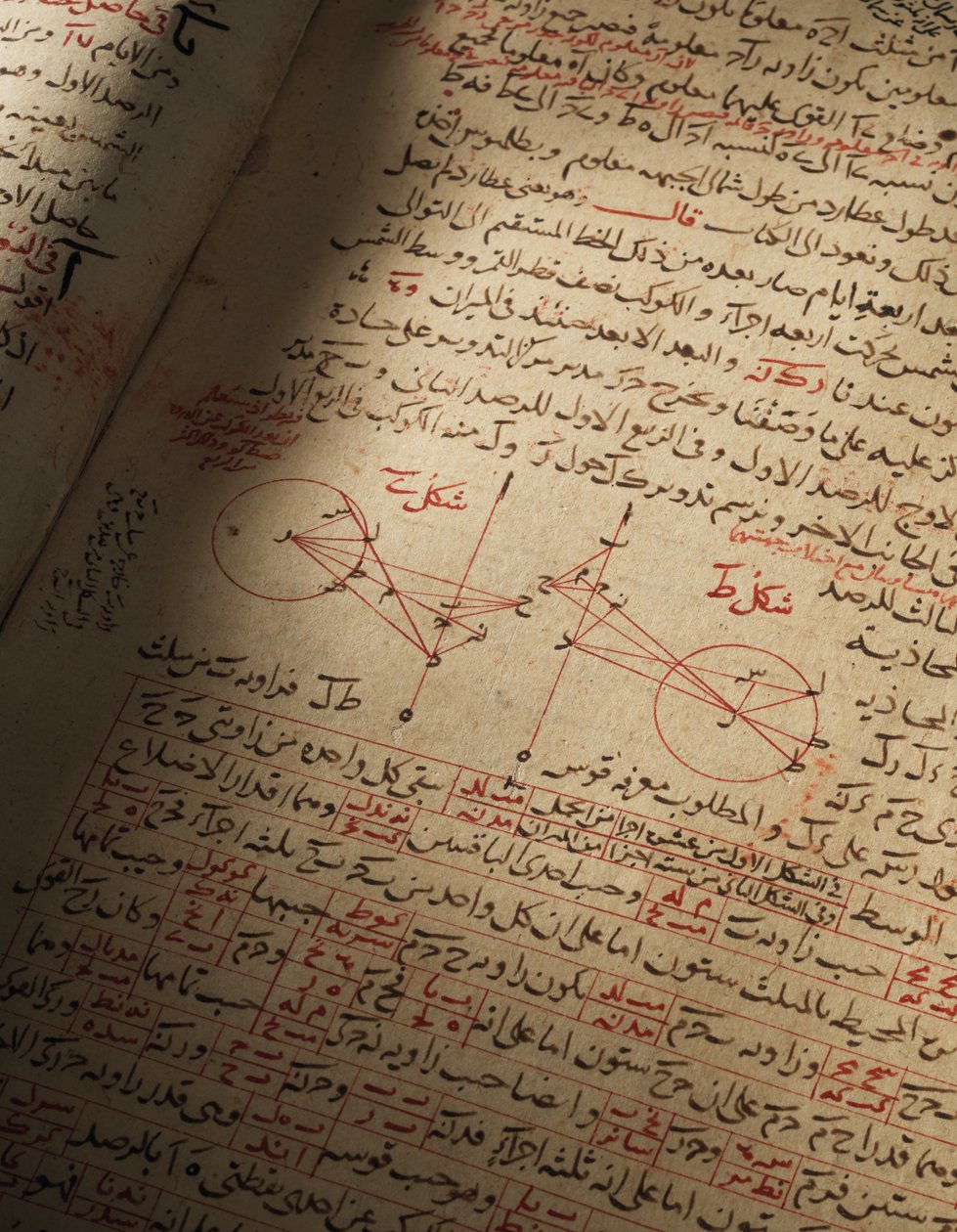 Kompendium pojednání o astronomii a matematice od Nasira Al-Din Muhammada bin Al-Hasan Al-Tusi od Seljuq Dynasty