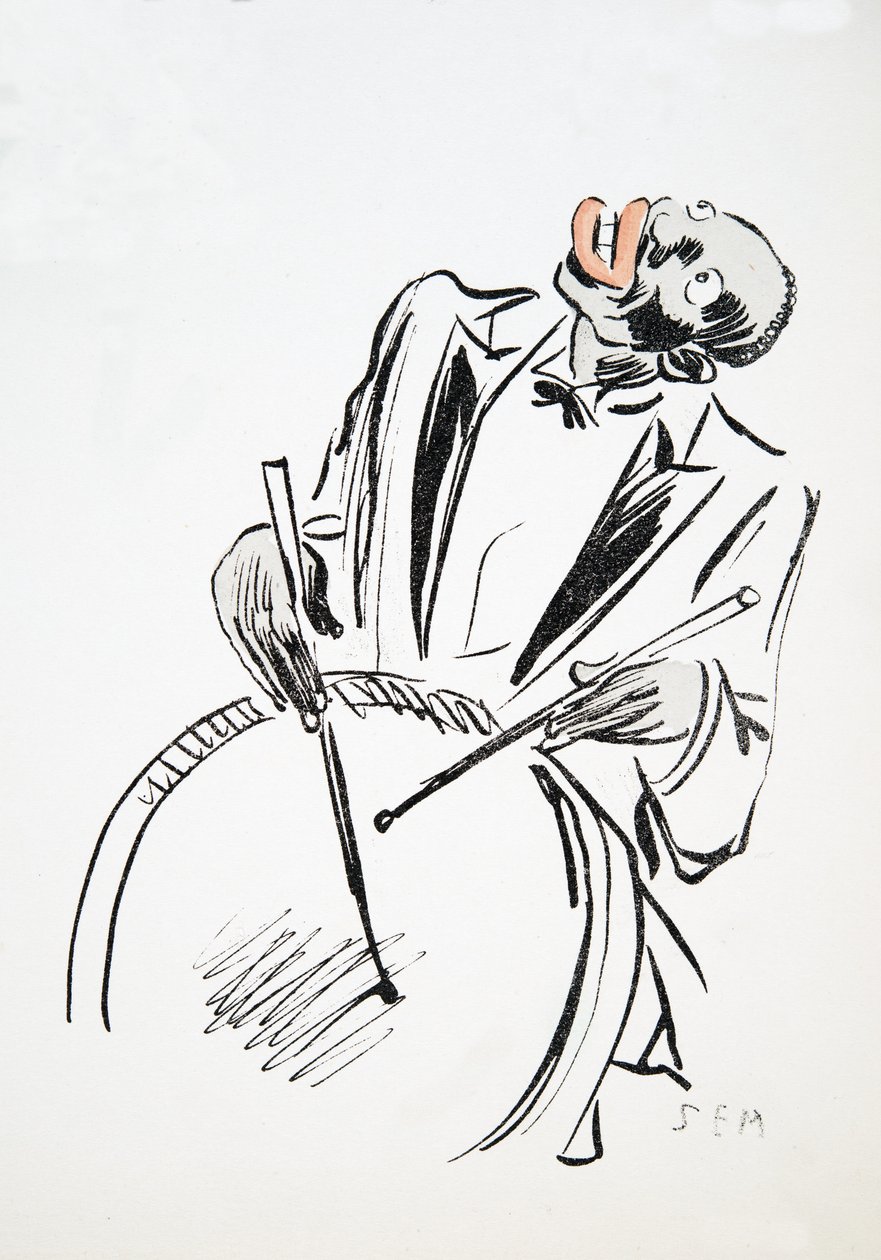 Bubeník, z White Bottoms, hospoda. 1927 (barevný blokový tisk) od Sem