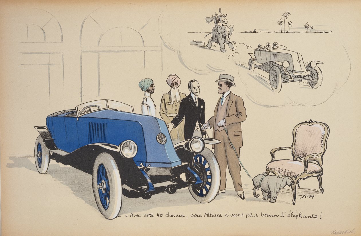 Karikatura maharaja Jagatjit Singh z Kapurthala, 1923 od Sem