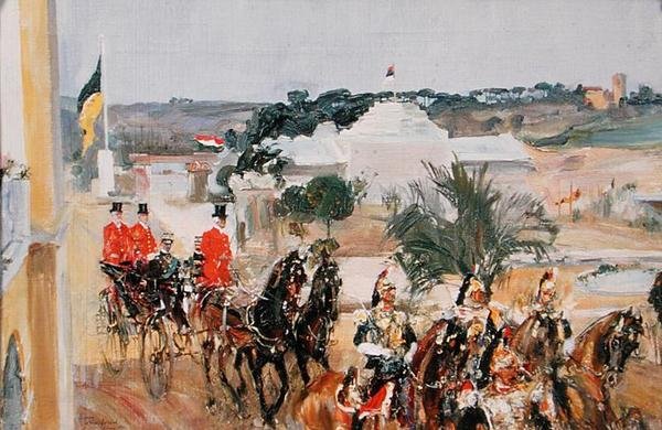 Vittorio Emanuele III (1869-1947) na světové výstavě v roce 1911 od Semen Gavriilovich Nikiforov