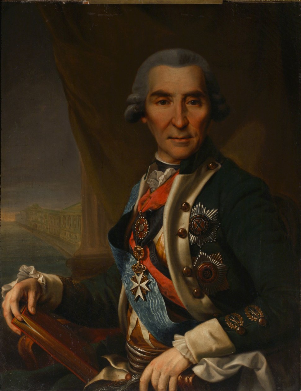 Portrét Ivana Loginoviče Golenishchev-Kutuzov 1729-1802, počátek 1800 od Semyon Glukovsky