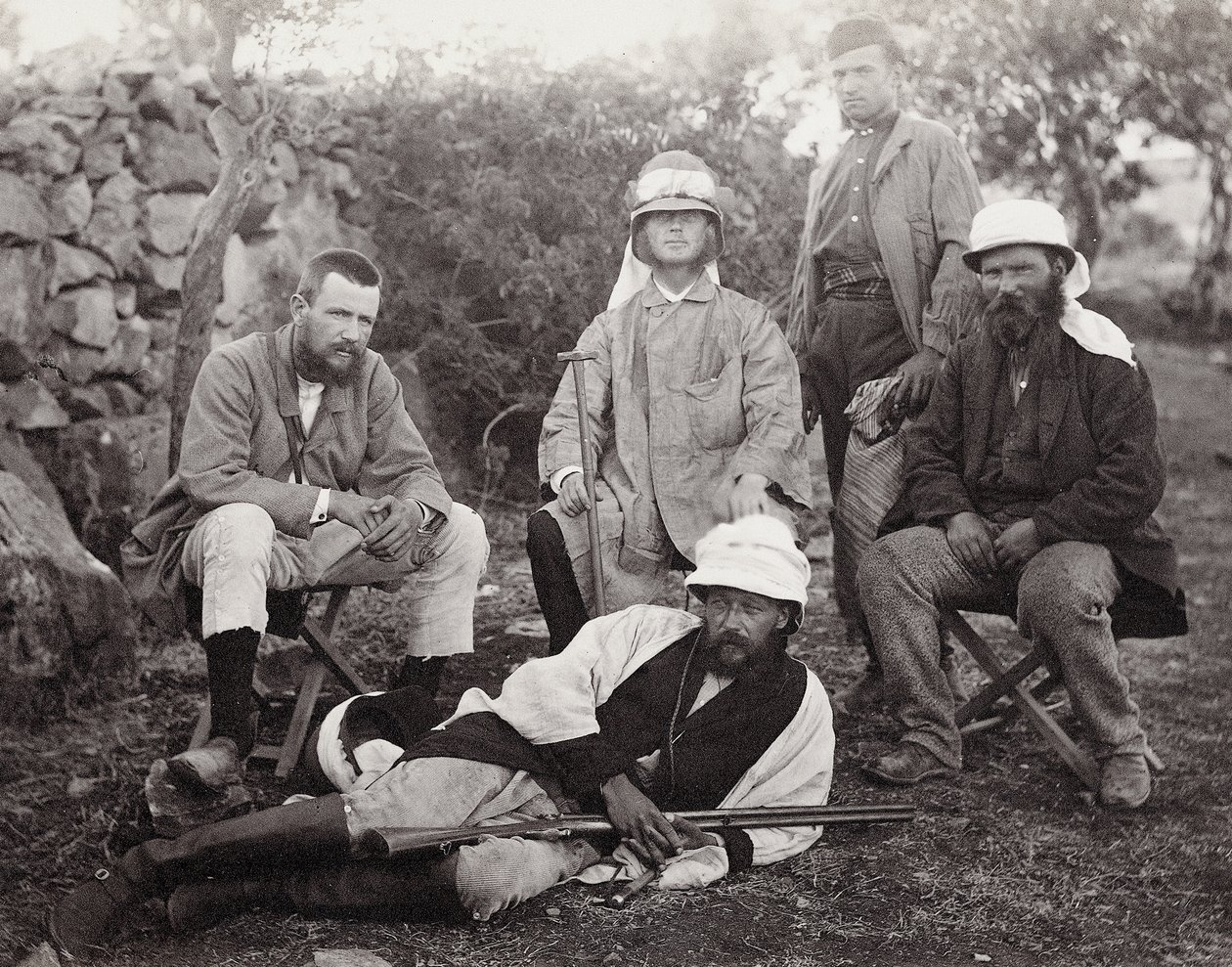 Skupina průzkumníků, Judea District, Palestina, 1867 od Sergeant Henry Phillips
