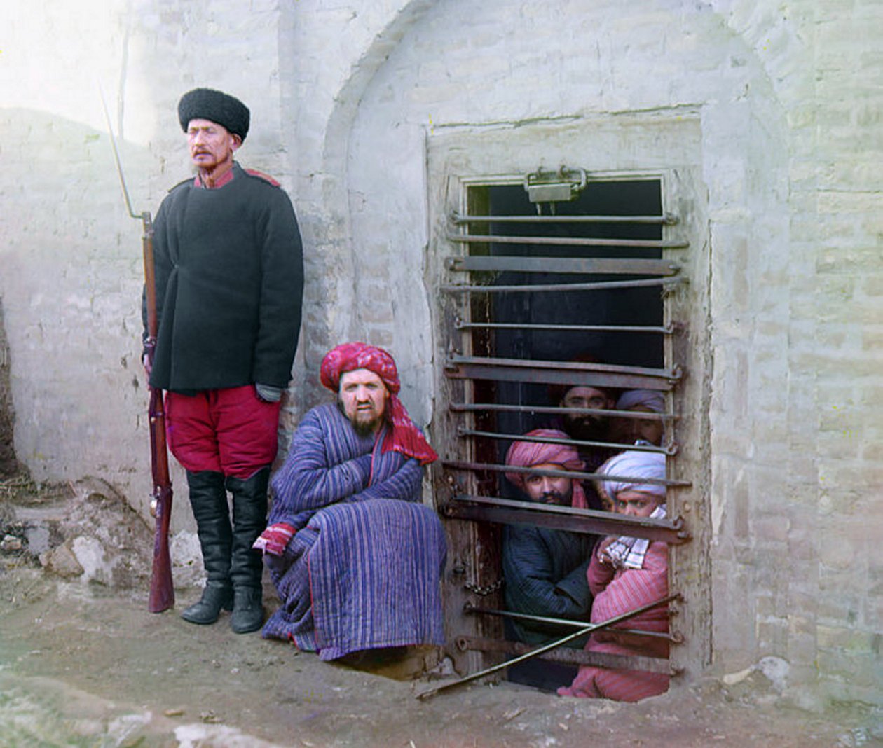 Tradiční středoasijské vězení, 1904 od Sergei Mikhailovich Prokudin Gorskii