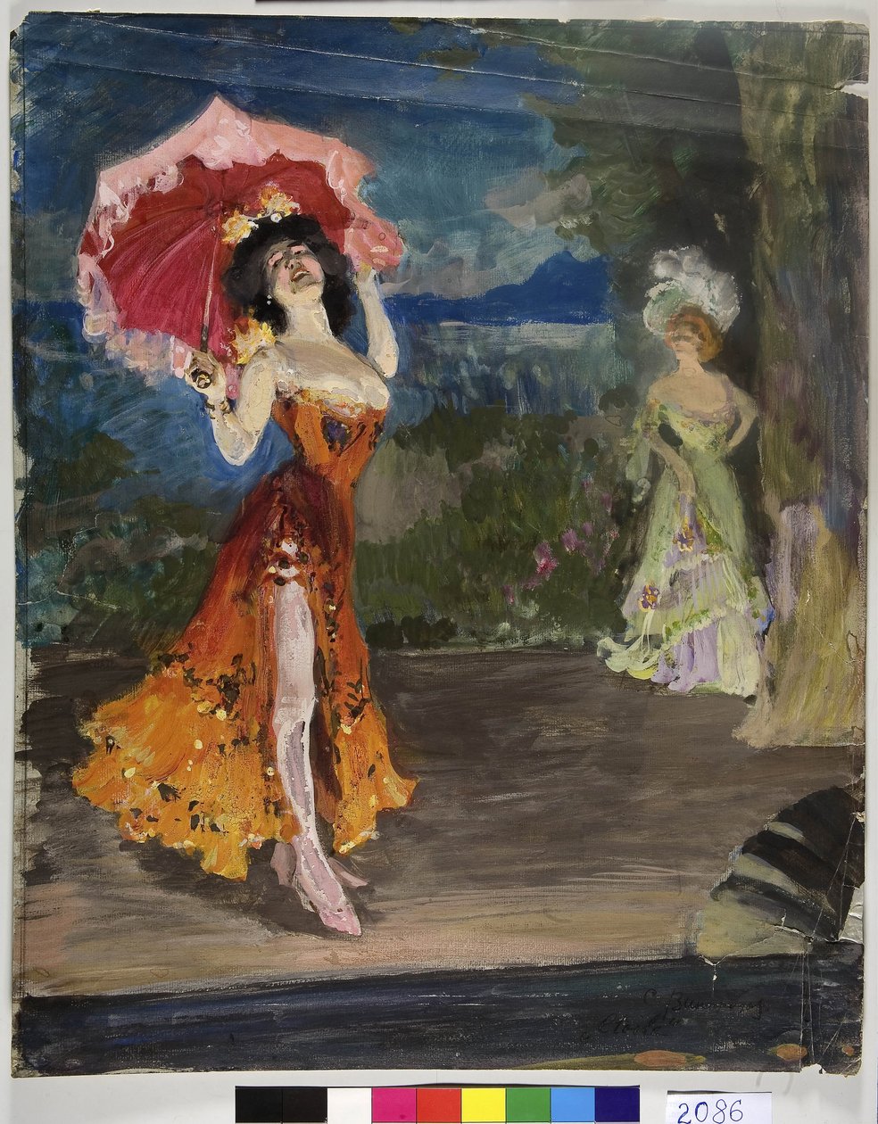 Tanečník - Vinogradov, Sergej Arsenievič (1869-1938) - Počátek 20. století - Tempera na papíře - od Sergei Arsenevich Vinogradov