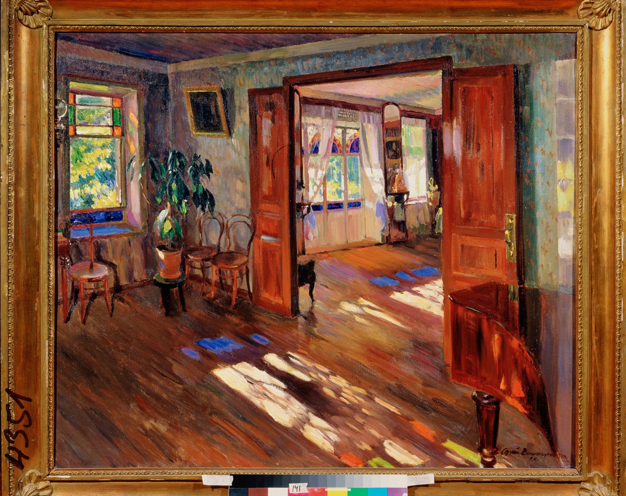V domě - obraz Sergeje Arsenyeviče Vinogradova (1869-1938), olej na plátně od Sergei Arsenevich Vinogradov
