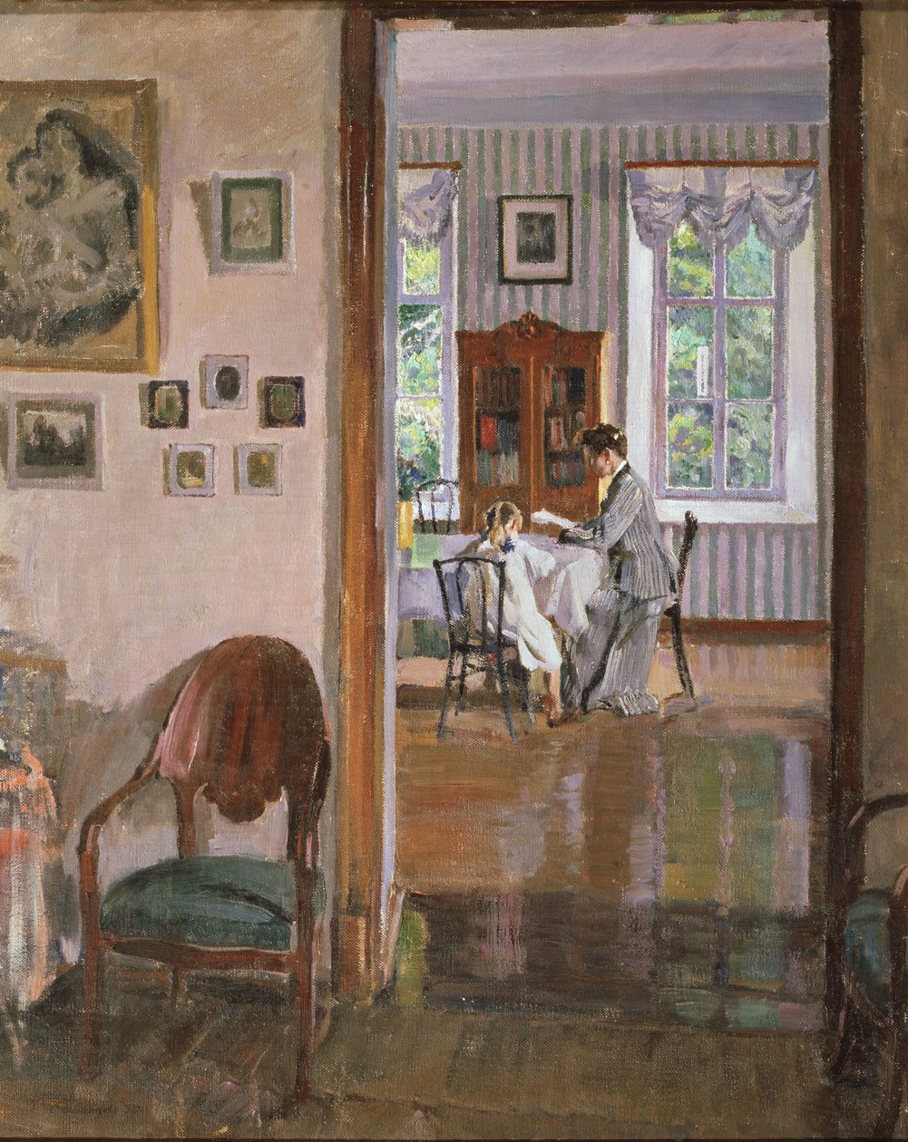 V domě, 1910 od Sergei Arsenevich Vinogradov
