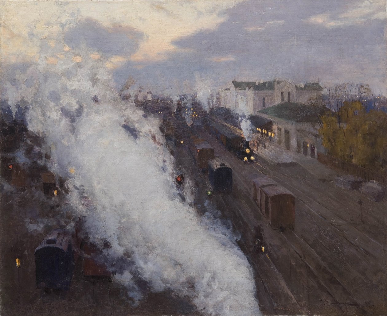 Nádraží Charkov, 1892 od Sergei Arsenevich Vinogradov