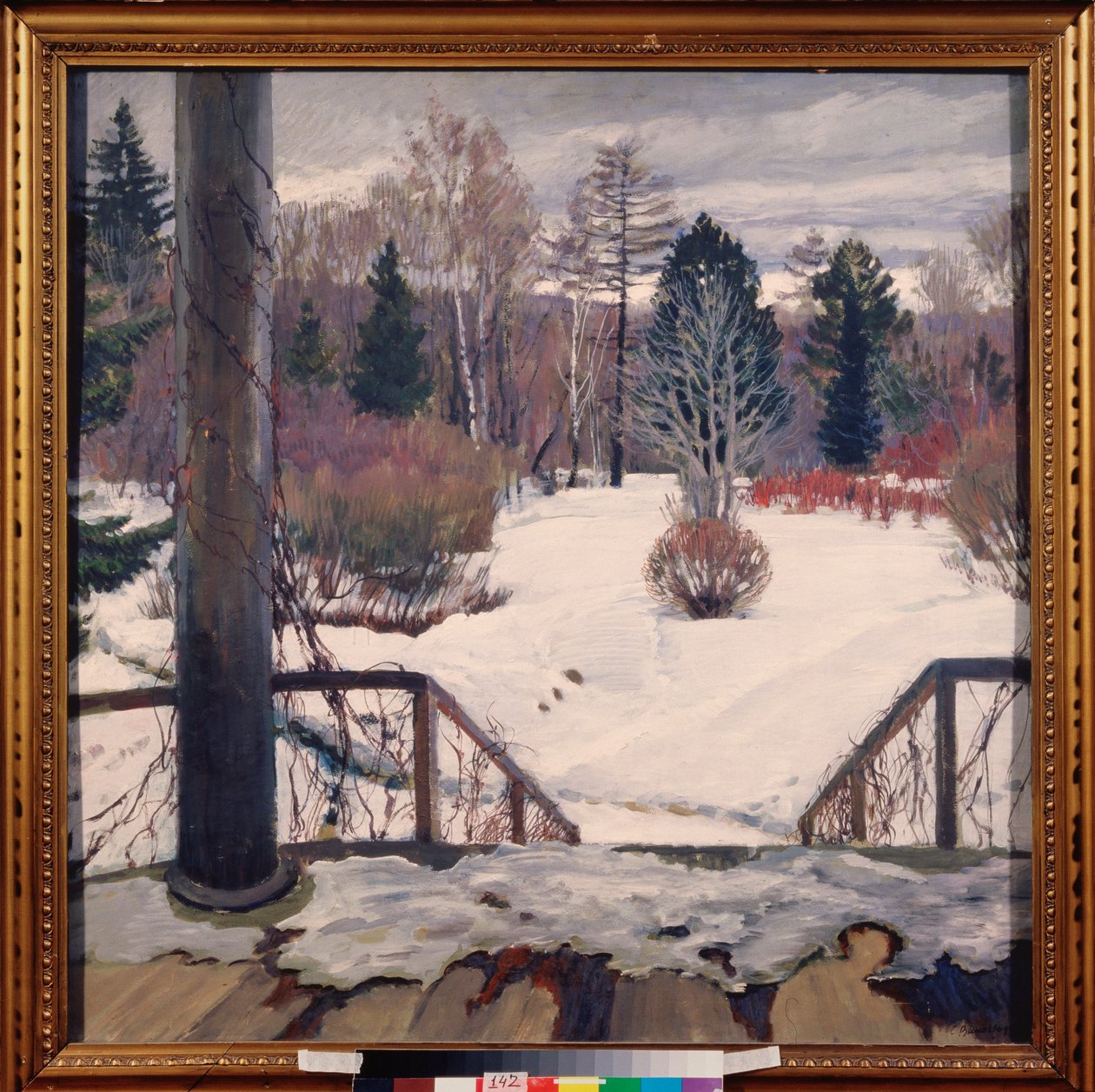 Jaro se blíží - obraz Sergeje Arsenyeviče Vinogradova (1869-1938), olej na plátně od Sergei Arsenevich Vinogradov