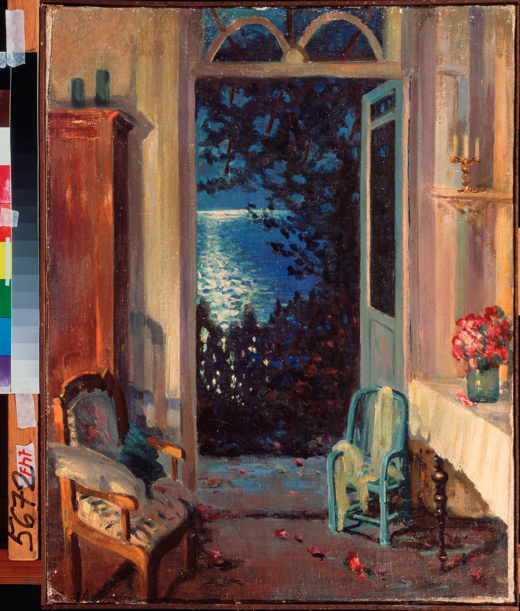Jižní noc - obraz Sergeje Arsenyeviče Vinogradova (1869-1938), olej na plátně od Sergei Arsenevich Vinogradov