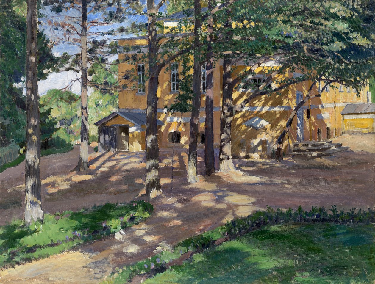 Savva Mamontovs Estate Abramtsevo od Sergei Arsenevich Vinogradov