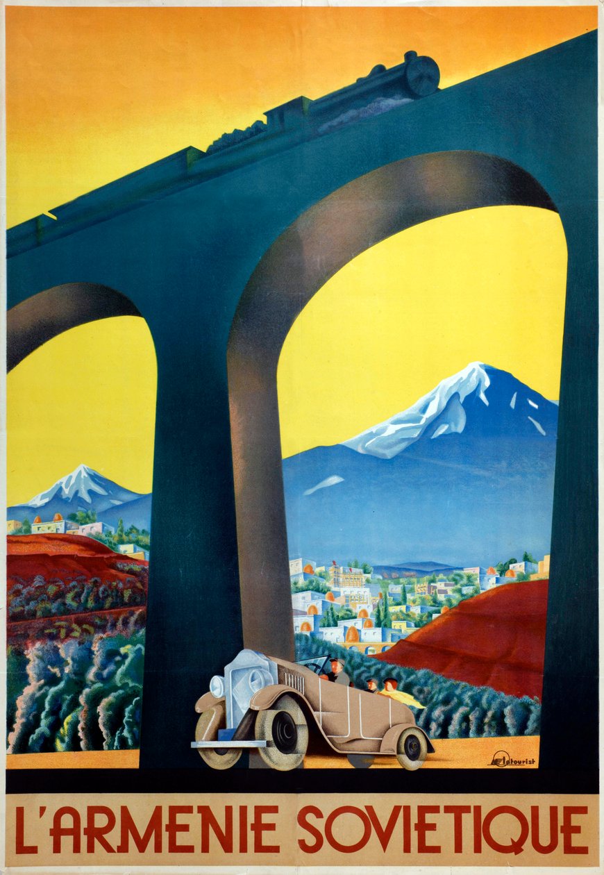 Sovětský Arménie plakát společnosti Intourist, 1935 od Sergei Dmitrievich Igumnov