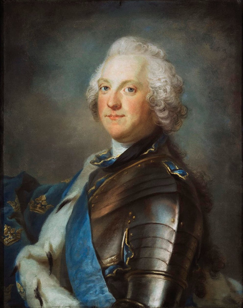 Portrét Adolpha Fredericka, 1710-1771, krále Švédska, mezi 1751-1786. od Sergei Ivanovich Gribkov