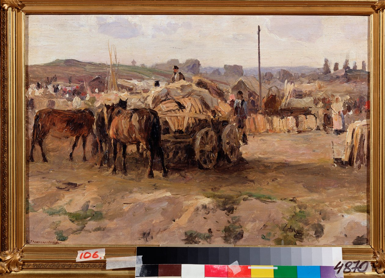 Veletrh - Obraz Sergeje Ivanoviče Svetoslavského (Svetoslavského) (1857-1931), olej na plátně, ruské umění 19. století - Státní muzeum umění, Charkov (Charkov) (Ukrajina) od Sergei Ivanovich Svetoslavsky