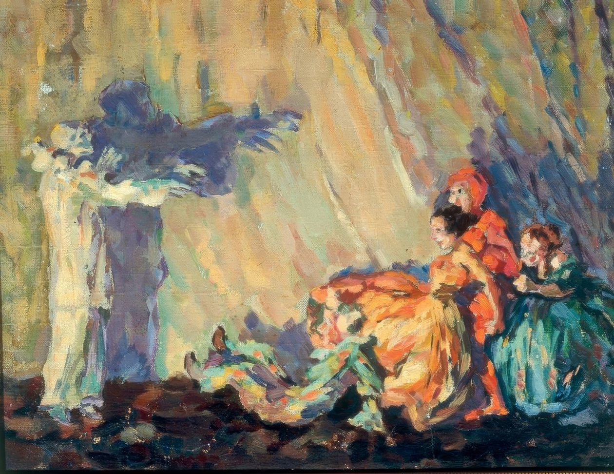 Leoncavallo, Bajazzo / drahokam. v. Sudeikin od Sergei Jurjewitsch Sudeikin