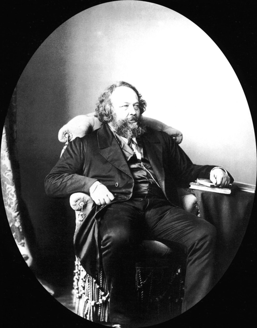 Michail Bakunin, ruský revolucionář a teoretik anarchismu, 1863 od Sergei Lvovich Levitsky