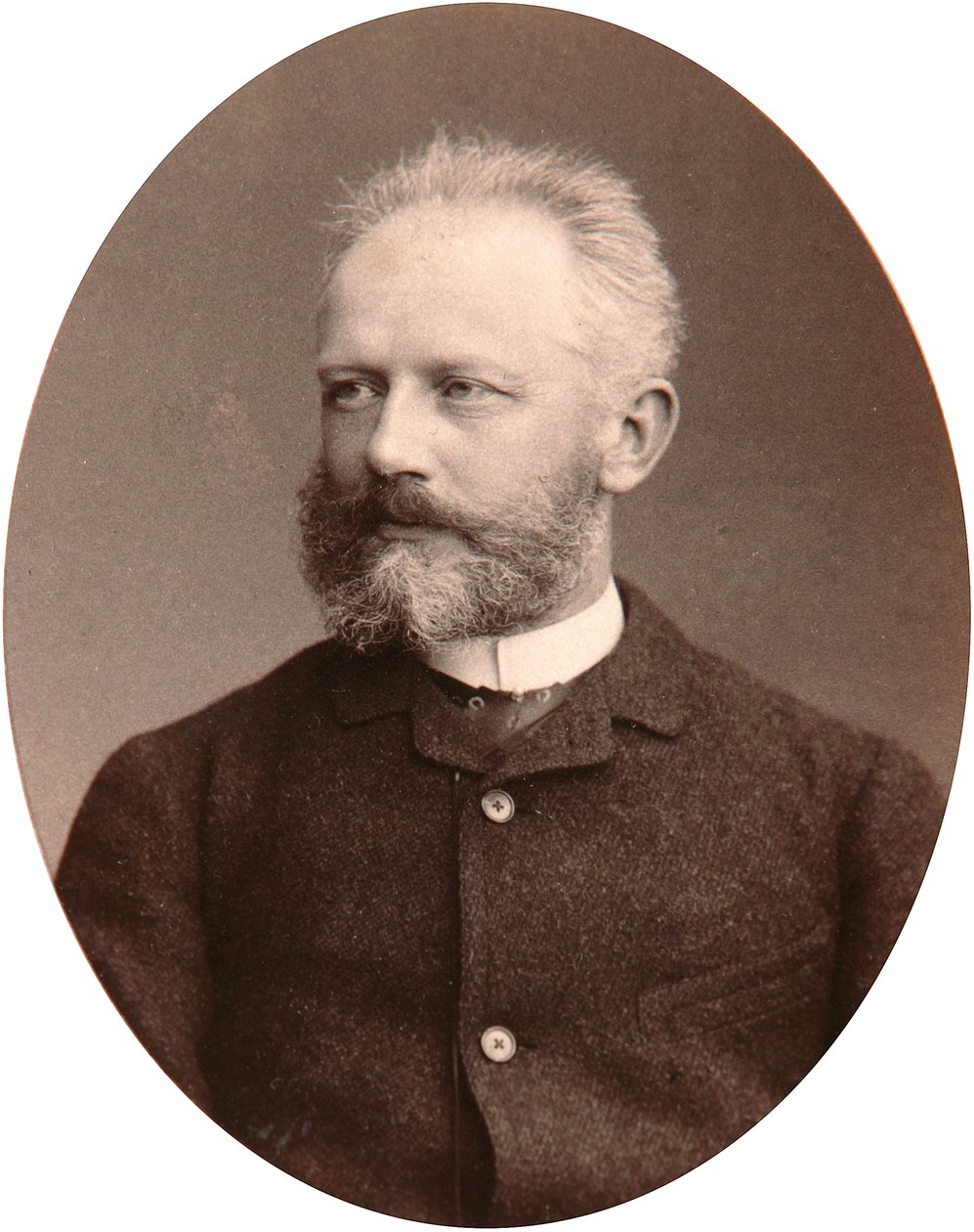 Peter Čajkovskij , ruský skladatel, konec 19. století od Sergei Lvovich Levitsky