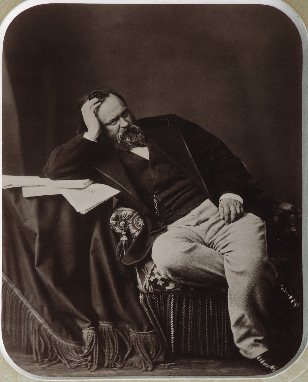 Portrét Aleksandra Ivanoviče Herzena 1812-1870, 1861 od Sergei Lvovich Levitsky