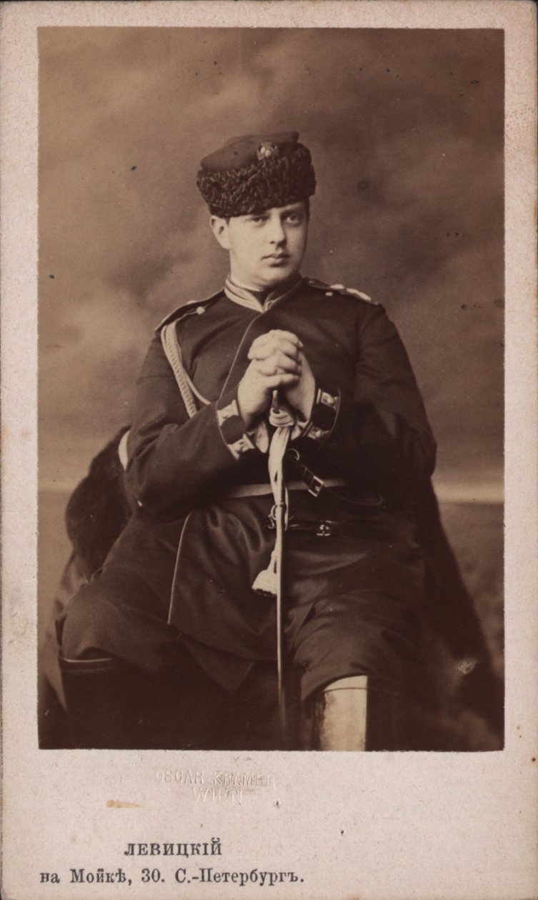 Portrét velkovévody Vladimira Alexandroviče Ruska 1847-1909, cca 1865. od Sergei Lvovich Levitsky
