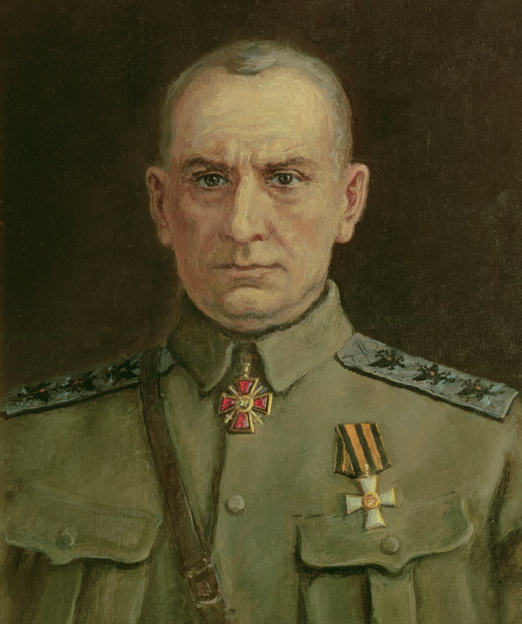 Nejvyšší vládce a ruský admirál A. Kolčak (1874-1920) (olej na plátně) od Sergei Varlenovich Pen
