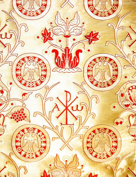 Olovyanishnikov Manufactory Gold Satin, začátek 20. století (textil) od Sergei Vashkov