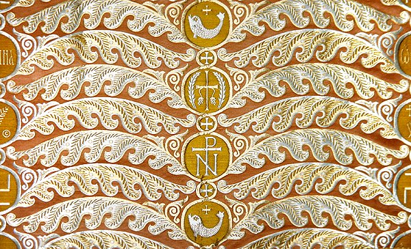 Olovyanishnikov Manufactory Gold Satin, začátek 20. století (textil) od Sergei Vashkov