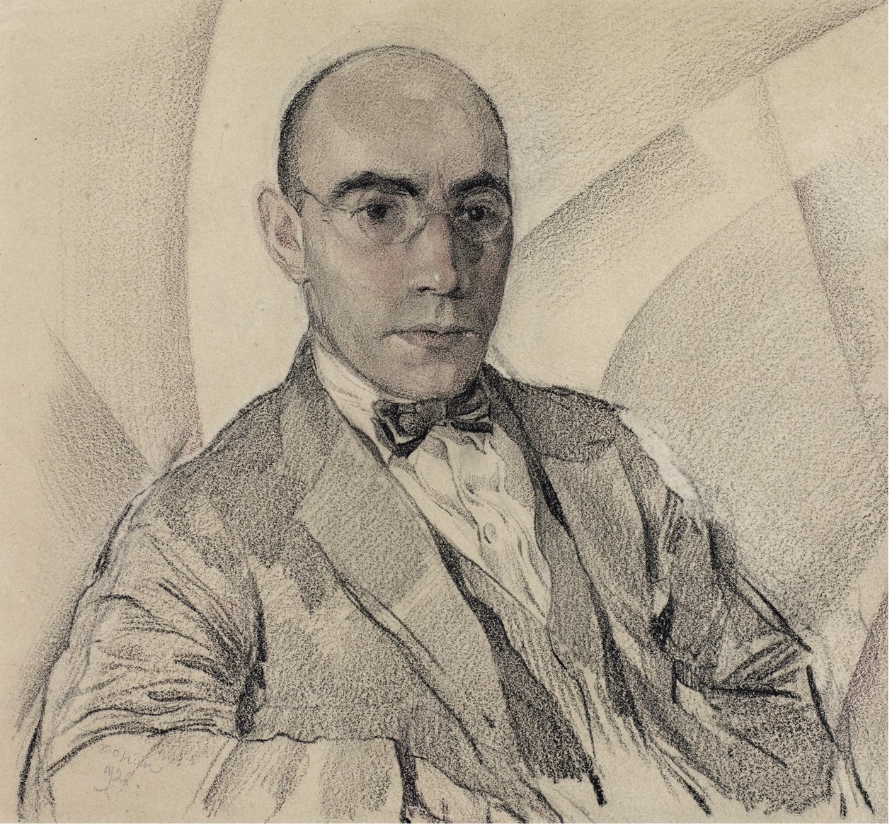 Portrét umělce a fotografa Mirona Sherlinga 1880-1958 od Sergei Vasilevich Chekhonin