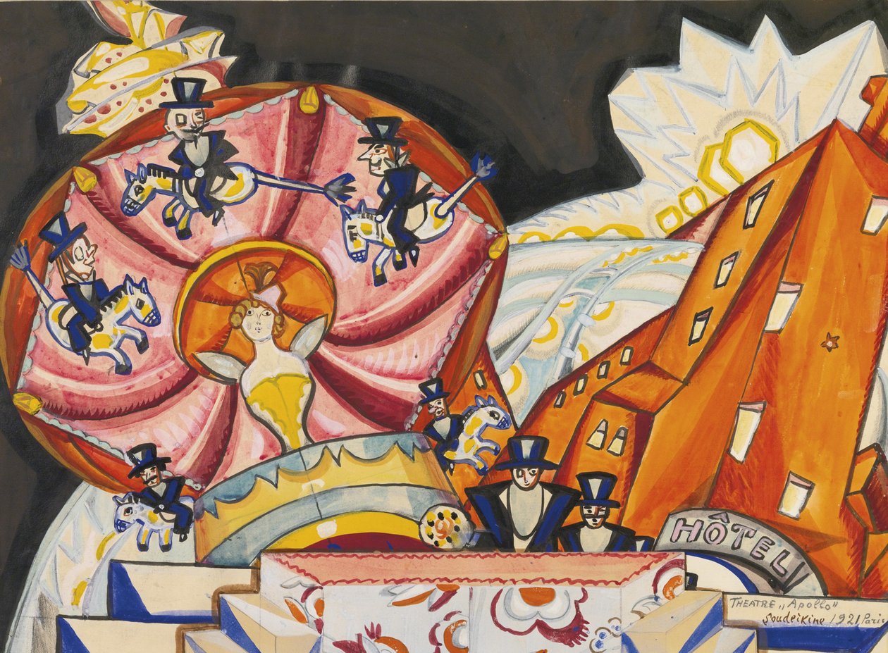 Divadlo Apollo, Paříž, 1921 od Sergei Yurievich Sudeykin
