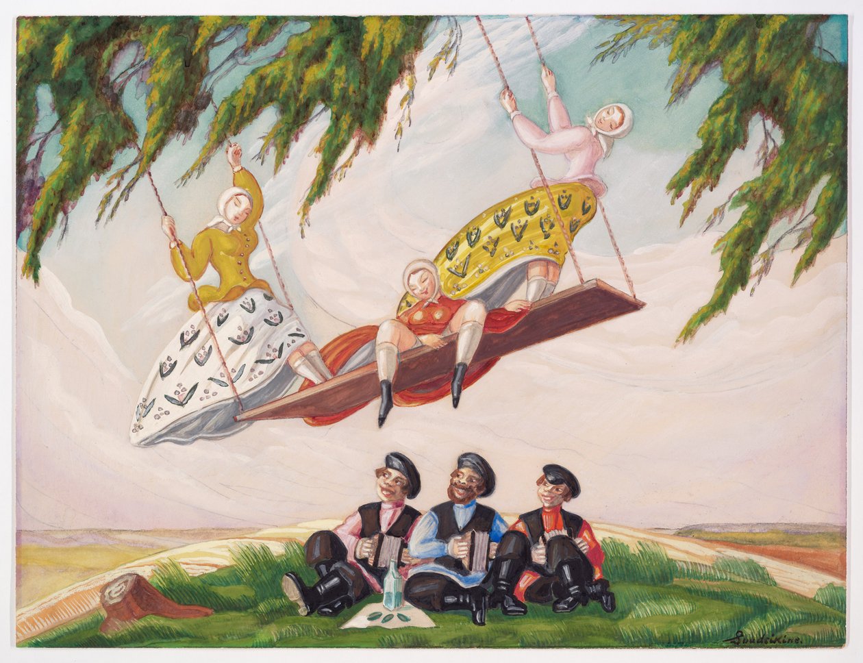 Swing, 20. léta 20. století od Sergei Yurievich Sudeykin