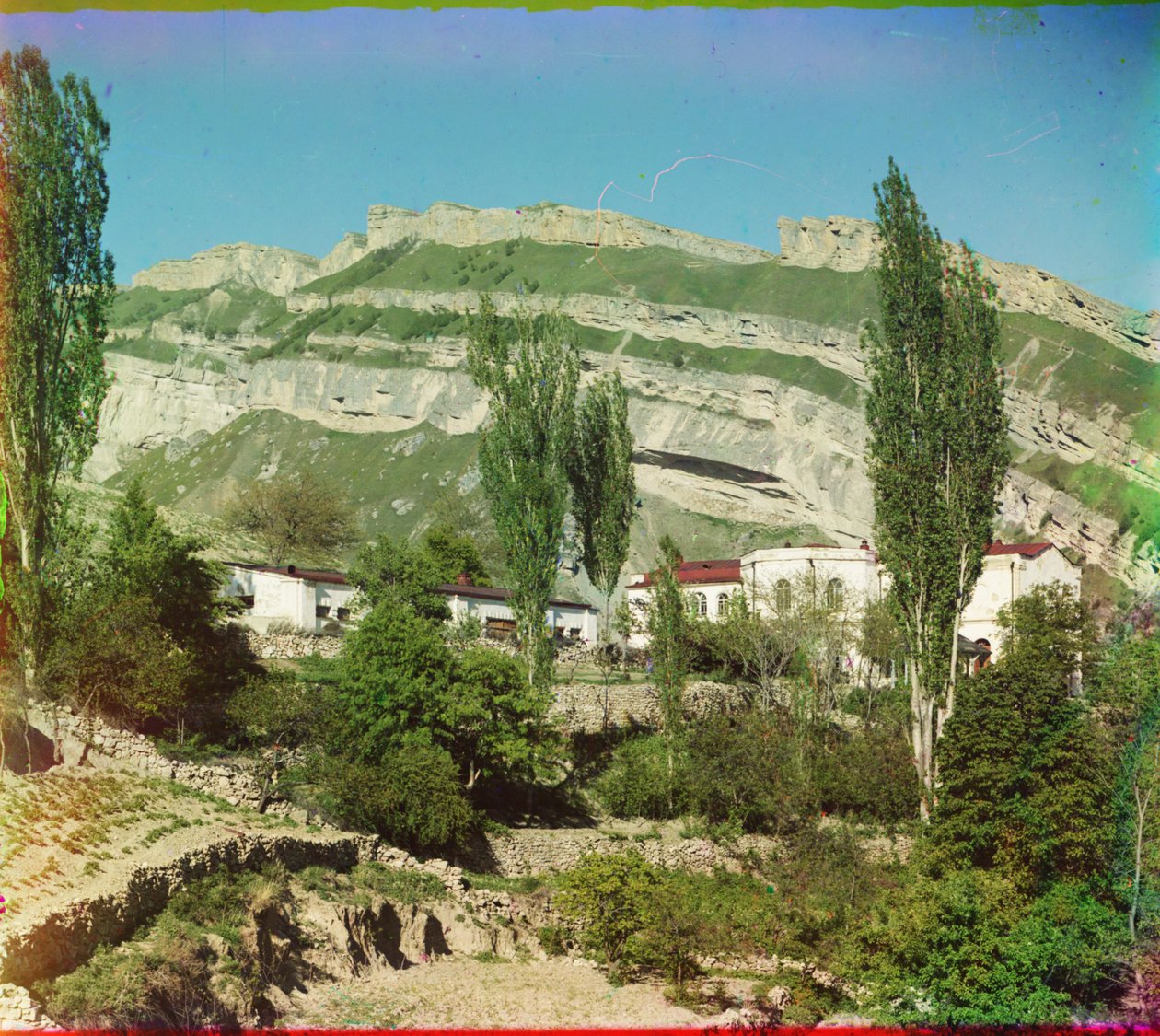 Vesnice Nižnij Gunib v Dagestánu, 1905-1915 od Sergey Prokudin Gorsky