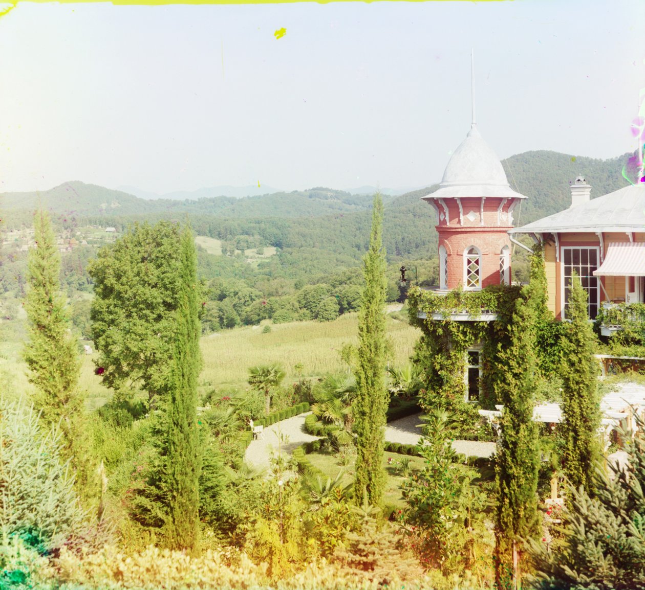 Dacha na Kavkaze, 1905-1915 od Sergey Prokudin Gorsky