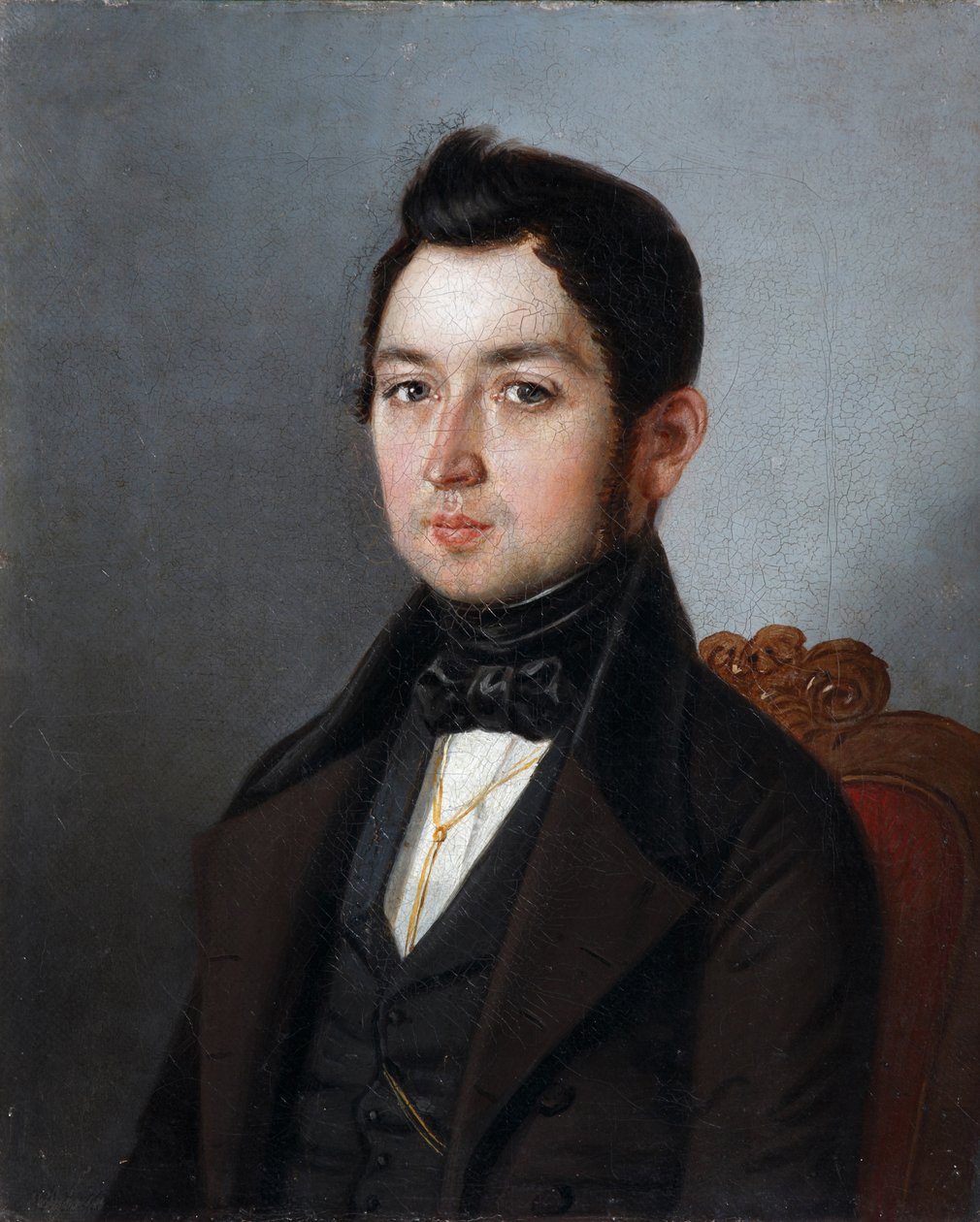 Portrét Ivana Ivanoviče Molnára 1802-1872, 1840 od Sergey Ivanovich Khlobystayev