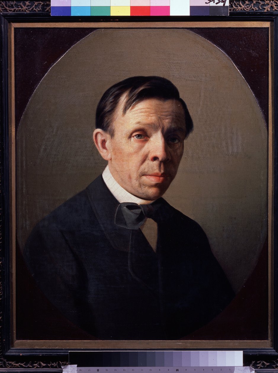 Portrét umělce Sergeje (Sergeje, Sergueje) Konstantinoviče Zaryanka (Zarianko) (1818-1870) (Portrét umělce Sergeje K. Zaryanka) Malba Alexeje Michajloviče Kolesova (1834-1902), olej na plátně. Ruské umění, portrét 19. století. Stát Treťjakov od Sergey Konstantinovich Zaryanko