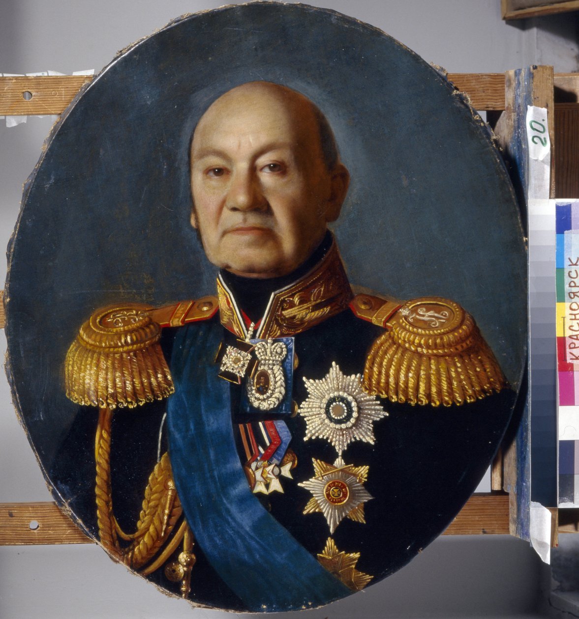 Portrét hraběte Arseny Andrejevič Zakrevskij (Arseni Andrejevič Zakrevski) (1783-1865). Peinture de Sergey (Sergej, Serguei) Konstantinovič Zaryanko (Zarianko) (1818-1870), huile sur toile, apres 1848. Umění russe 19e siecle, klasicismus. Stát v. Suriko od Sergey Konstantinovich Zaryanko